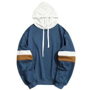 Nueva moda diseño personalizado sudadera pulóver hombres 100% algodón sudaderas con capucha sueltas para hombres con cordón Sudadera con capucha de moda para hombres - Product Image 1
