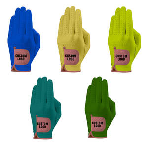 OEM Premium Cabretta Genuina piel de oveja Guantes de golf Transpirable Ropa deportiva Hombres Mujeres Antideslizante Logotipo personalizado - Product Image 2