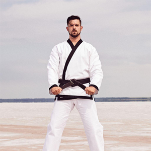 Uniformes de maître jiu jitsu brésiliens, uniformes d'arts martiaux personnalisés avec tissu léger 100% coton à bas prix - Product Image 3
