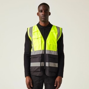 Chaqueta de seguridad de alta visibilidad de poliéster reflectante transpirable impermeable y ligera de calidad superior para construcción al aire libre - Product Image 6