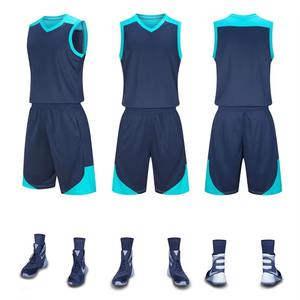 Ensemble de maillots de basket-ball pour hommes, personnalisés, confortables, à séchage rapide, en stock, design, uniforme de basket-ball - Product Image 4