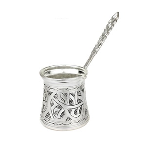 Turkse Arabische Koffiezetter Pot Huis Geschenken Keukengerei Zilver Kleur Modern Design Metalen Thee Koffiepot En Warmer