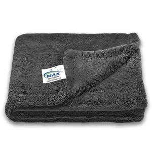 Super Export Quality Microfiber Cloth 1200 GSM 40x60 CM Grey Colored Super Absorbent & Lint Free Towel For Sale