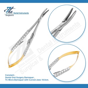 ไมโคร-barraquer 18 cm โค้งขากรรไกรสแตนเลสที่วางเข็มผ่าตัดช่องปากอำนาจ TC barraquer ขากรรไกร - Product Image 3