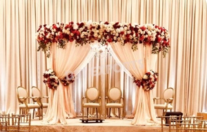 Ensemble de chaises de mandap blanches pour mariage indien, chaises de mandap en bois pour mariage gujarati, chaises de mandap traditionnelles pour mariage, ensemble de chaises de vidhi pour mariage en Australie - Product Image 2