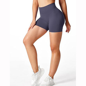Custom Out Seamless Mujeres Entrenamiento Deportes Fitness Yoga Correr Gimnasio Pantalones cortos Mujer Ropa Fabricante - Product Image 5