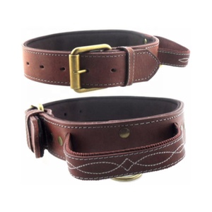 Collier pour chien en cuir véritable Colliers extra larges pour animaux de compagnie Colliers réglables faits à la main pour animaux de compagnie Produits et accessoires pour chiens Grossiste - Product Image 3