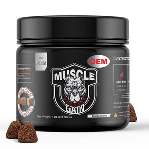 OEM ODM <span class=keywords><strong>Dog</strong></span> Muscle Builder Soft mastica l'aumento di peso bullo Max Pet integratore per la salute dei muscoli ad alto contenuto proteico - Product Image 2