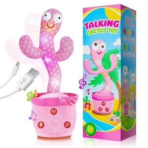 Jouet cactus parlant et dansant pour bébé, tout-petit, garçons, filles, cadeaux, chantant, imitant - Product Image 1