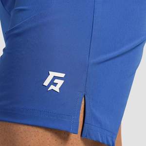 Pantalones Cortos Deportivos Align 1.0 Azul Eléctrico, Diseño Personalizado, Cintura Elástica Cómoda, 100% Poliéster, Talla XS, con Decoración de Logos - Product Image 6