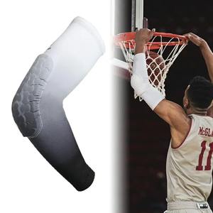 Basket-ball Football sport protège-bras évacuation de l'humidité respirant Compression rembourré bras manchon nid d'abeille coude bras garde - Product Image 4