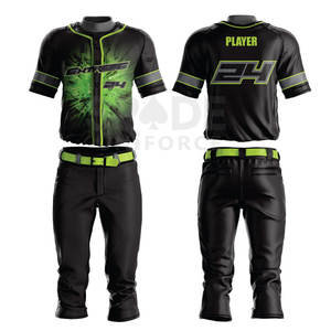 Uniforme de baseball confortable de haute qualité, poids léger et meilleure conception, vêtements de sport dans un style d'ensembles multicolores - Product Image 1