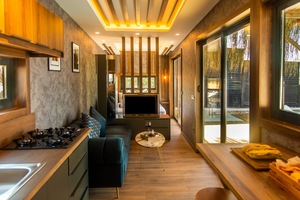 Casa Rodante Tiny Van Prestige 9.70 de Estructura de Acero Completamente Amueblada, Diseño Contemporáneo, Cabina Móvil con Ruedas para Uso en Exteriores - Product Image 3