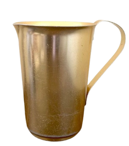 Jarra de agua de acero inoxidable con acabado de oro al por mayor con jarra de agua recta con mango para la mesa del hogar - Product Image 1