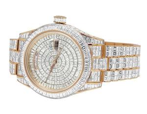 Calidad Premium Baguette VVS Moissanite Diamante Mecánico Automático Totalmente Helado Reloj Hip Hop Lujo Hombres Moda De La India - Product Image 3