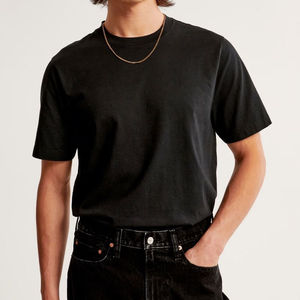 T-shirt doux pour hommes et T-shirt à manches courtes surdimensionné 100% coton pour hommes - Product Image 1