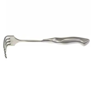 Écarteur de râteau profond de haute qualité 26.67cm 4 broches 5.715cm poignée d'agneau à main Instruments de rétracteur chirurgical émoussé - Product Image 6