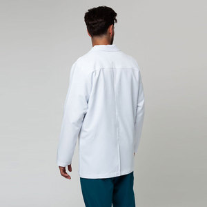 Bata de laboratorio resistente a las manchas personalizada, tela de secado rápido transpirable de manga larga para hombres, trabajadores médicos - Product Image 3