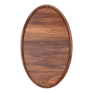 Plateau à collation ovale en bois grand - Product Image 1