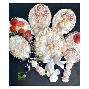 Miroir décoratif de conception côtière Unique de miroir de coquillage fait à la main du Vietnam pour l'affichage à la maison d'hôtel de spa et de Table de beauté - Product Image 6