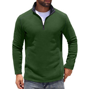 Sudadera de Manga Larga con Cierre de Cremallera de Alta Calidad al por Mayor, Transpirable, con Cuello Alto y Cierre de Cremallera para Hombre, Sudadera Personalizada para Hombre - Product Image 5