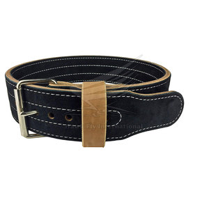 Ceinture de musculation en cuir de vache avec logo personnalisé, protection professionnelle, confortable, légère, protection de la taille pour hommes - Product Image 1