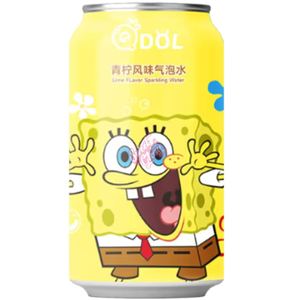 QDOL Spongebob Squarepants Strawberry Flavor Soda 330ml Refreshing Sweet Carbonated Soft Drink <b>Beverage</b> - Product Image 2