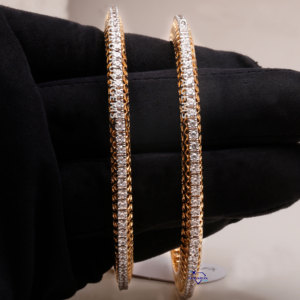 925 Sterling Silver <b>Bangles</b> for Women Exquisite New Design Enhanced with VVS Clarity Diamonds Trendy Style for Gift - Product Image 2