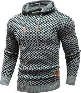 Sudadera con Capucha de Algodón Puro Color Gris Nave de Guerra, Estilo Retro Americano, de Gran Venta, Color Sólido de Moda, Aspecto Desgastado para Hombre y Mujer - Product Image 1