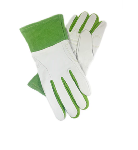 Calidad Argon MIG TIG Split cuero de vaca guantes de soldadura seguridad Industrial protección reforzada Palma resistente al calor - Product Image 2