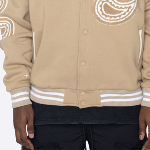 แจ็กเก็ตผ้าวูลน้ำหนักเบาของผู้ชายสำหรับฤดูใบไม้ร่วงฤดูใบไม้ผลิเสื้อผ้าแนวสตรีทแฟชั่นเสื้อโค้ทปักบางเทรนด์ใหม่ - Product Image 4