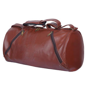 Bolso Tote unisex impermeable para gimnasio, bolso de hombro personalizable de cuero genuino con cremallera para deportes, picnic, viaje, gimnasio, logotipo moderno - Product Image 6