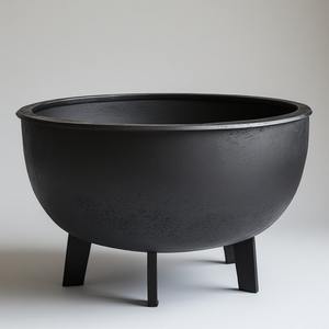 Brasero moderne élégant en métal avec finition thermolaquée, conçu pour les salons de jardin, les complexes hôteliers et les fermes, offrant chaleur et style. - Product Image 4