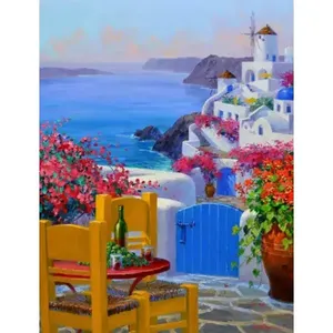 Mikki Senkarik grèce Art grec MSA182AT Carrelage lumineux et décoratif pour sol mur pour chambre salon fonction brique réfractaire - Product Image 1