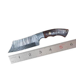 Cuchillo de Supervivencia Hecho a Mano de Acero de Damasco con Mango Ergonómico para Acampar, Caminar, Cocinar y Tareas Diarias - Product Image 1