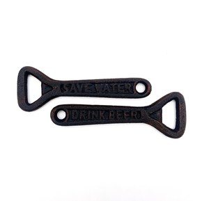 Unique Antique Cast Iron Bottle Opener With Wall Mount Rustic Style Perfect For Outdoor Spaces Banquet Halls And Bars - Product Image 3