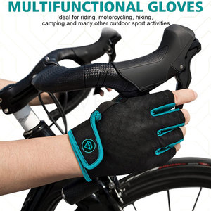 Gants de vélo de sport demi-doigts en gel pour le vélo et la randonnée - Product Image 2