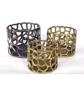 Florero de Metal, jarrones de mesa con acabado Premium para el hogar, centro de mesa, macetas, jarrones decorativos para el hogar y el Hotel, tendencia superior - Product Image 3