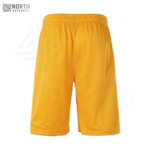 Pantalones Cortos Deportivos de Malla Gruesa para Hombre, Estilo Vintage Desgastado con Lavado Ácido, Estilo Urbano para Correr con Aspecto Deslavado al Sol - Product Image 2
