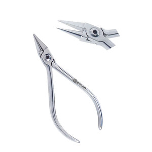 Alicates de punta plana de alta calidad Alicates de colocación de alambre de arco de gancho crimpable, alicates dentales de ortodoncia, TC (carburo de tungsteno) - Product Image 3