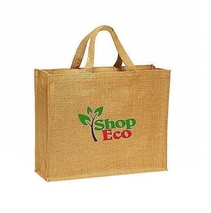 MOQ en línea 50PCs Logotipo personalizado Diseñador grande Yute Bolso Ecológico Reutilizable Arpillera Lavable Tote Marca Comestibles Bolsas ecológicas - Product Image 5