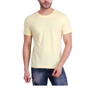 Camiseta de hombre de talla grande más vendida 100% algodón polar de punto de alta calidad patrón sólido transpirable-Precio Razonable - Product Image 1