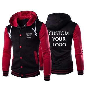 เสื้อสเวตเตอร์สีดำทึบสำหรับผู้ชายมีฮู้ดแบบมีซิปเต็มรูปแบบสำหรับฤดูหนาววัยรุ่นลดราคาคุณภาพสูงสไตล์เกาหลี - Product Image 2