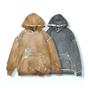 Sudadera con capucha de lana desgastada para hombre de invierno de la mejor calidad, Material de algodón/poliéster, precio de alta calidad, fabricado en Pakistán - Product Image 2