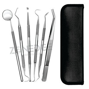 ชุดเครื่องมือทันตกรรมอุปกรณ์ทันตกรรมชุดเครื่องมือทันตกรรมแบบแมนนวล6ชิ้น - Product Image 2