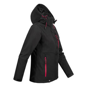 Chaqueta Softshell con Capucha, Cómoda, Transpirable, con Cremallera, para Mujer, de Alta Calidad, Resistente al Viento, para Invierno, Corte Holgado - Product Image 4