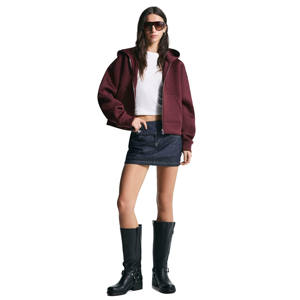 Customizable 100% Cotton Blended <b>Zipper</b> Drop-Shoulder <b>Hoodie</b> for <b>Women</b> Top Quality for Winter Season Digital Printing <b>Hoodie</b> - Product Image 1