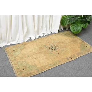 Tapis en Laine Turque Vintage de 19 'X 36', Beige Vert, Patchwork, Technique de Tissage Plat, pour Décorations de Salon, Largeur 4m, Latex - Product Image 3