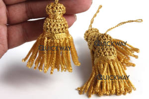 Gold Bullion <b>Tassels</b> PaiMetal <b>Tassels</b> for Church Vestments, Clergy Garments & Liturgical Decoration Handmade High Quality - Product Image 1