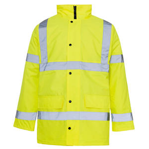 Offre Spéciale vestes de sécurité robustes pour hommes et femmes couleur unie personnalisée avec col montant et fermeture à glissière manches complètes - Product Image 4